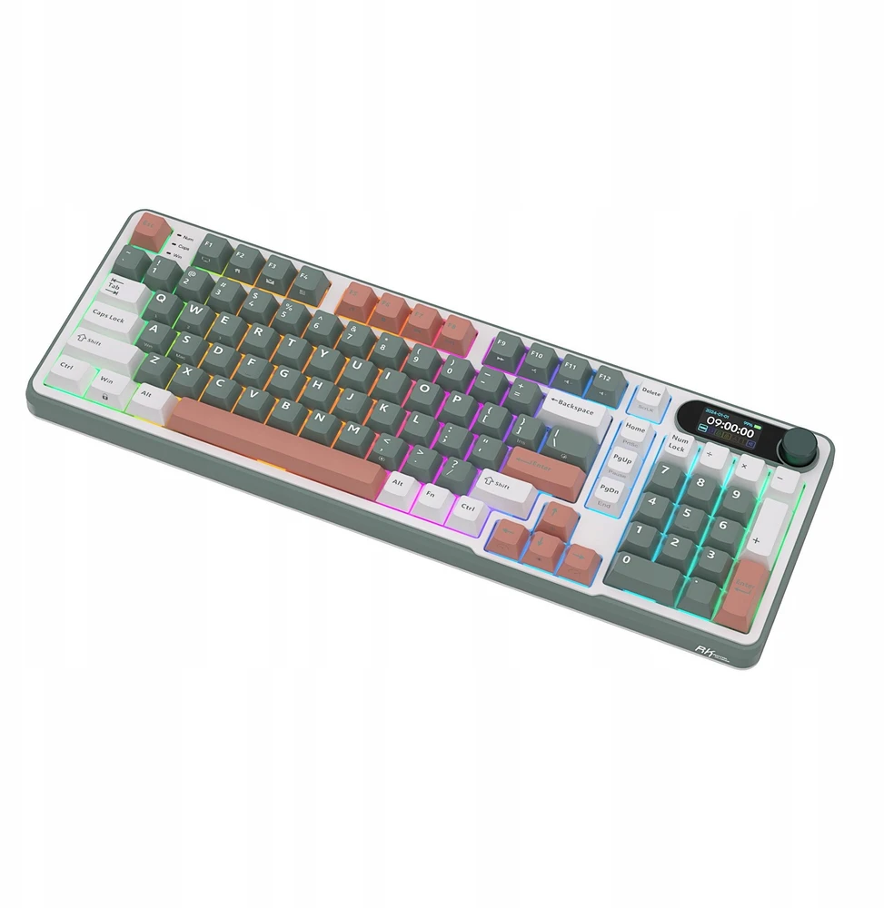 Royal Kludge RK-S98 Camping belaidė klaviatūra | 96%, Hot-swap, Chartreuse switches, US