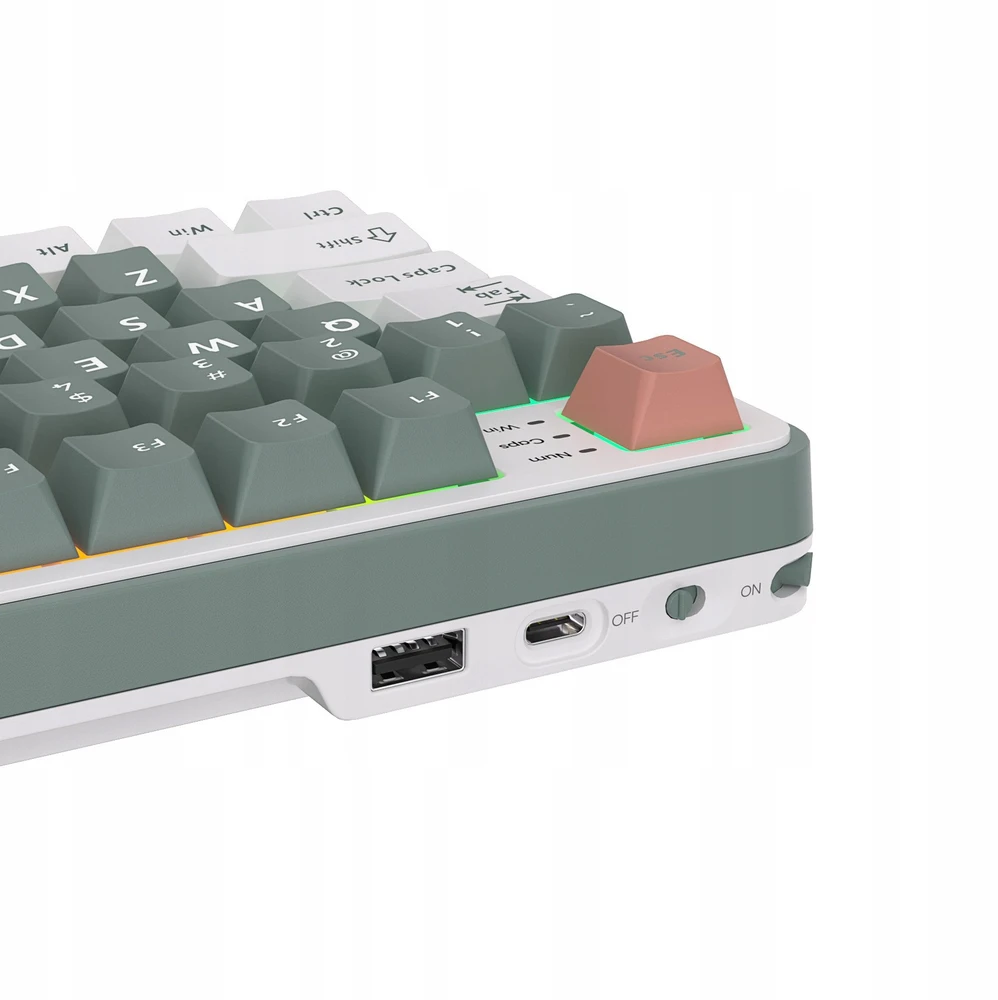 Royal Kludge RK-S98 Camping belaidė klaviatūra | 96%, Hot-swap, Chartreuse switches, US