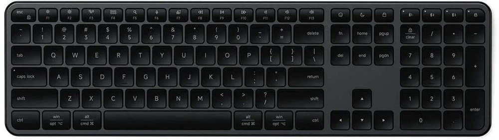 Belaidė klaviatūra QWERTY Satechi Slim EX3 Mac / PC ST-KEX3C-EN juodas