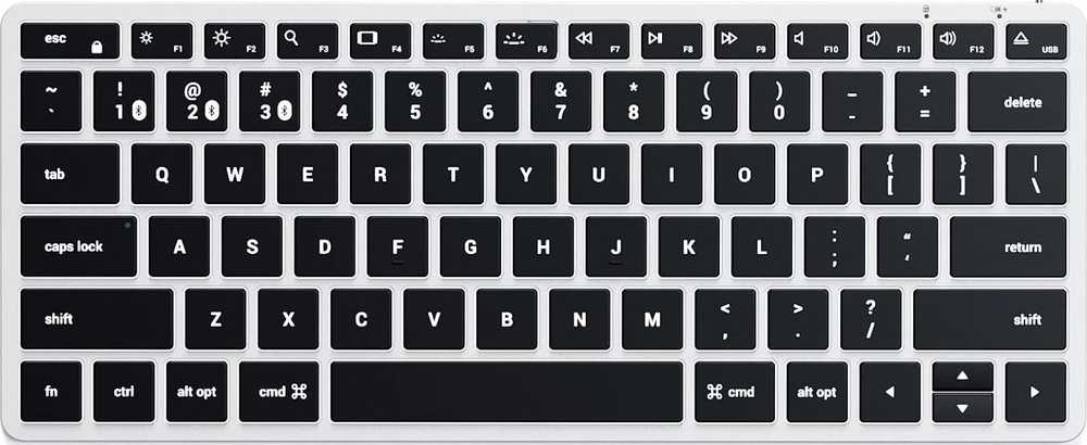 Belaidė klaviatūra QWERTY Satechi Slim X1 ST-BTSX1S sidabrinis