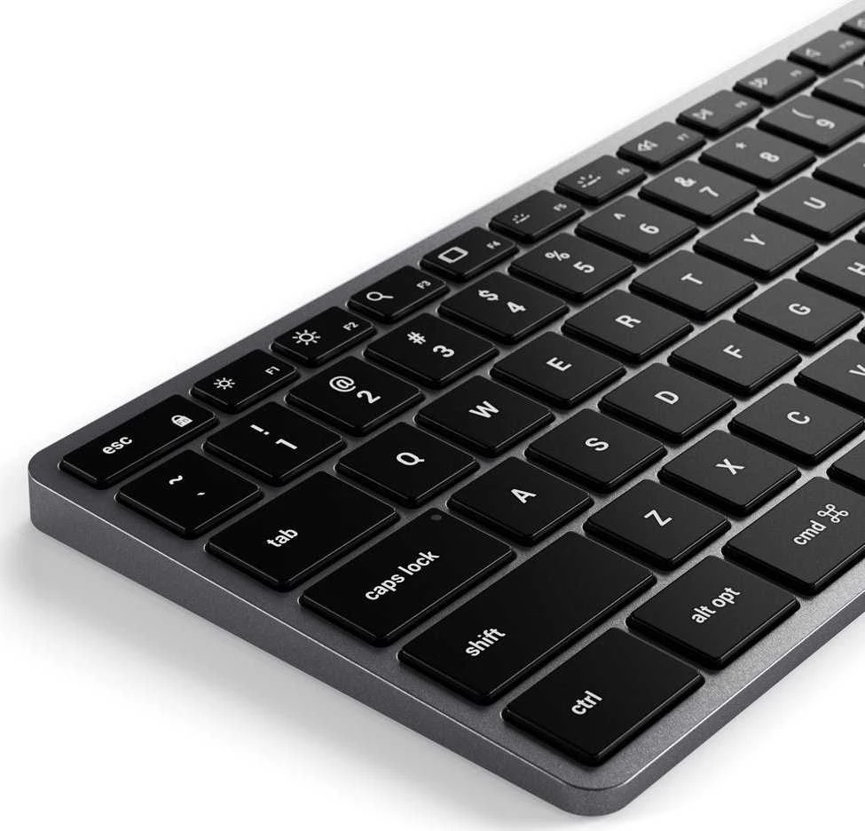 su laidu klaviatūra USB C QWERTY Satechi Slim W3 su laidu ST-UCSW3M space pilka