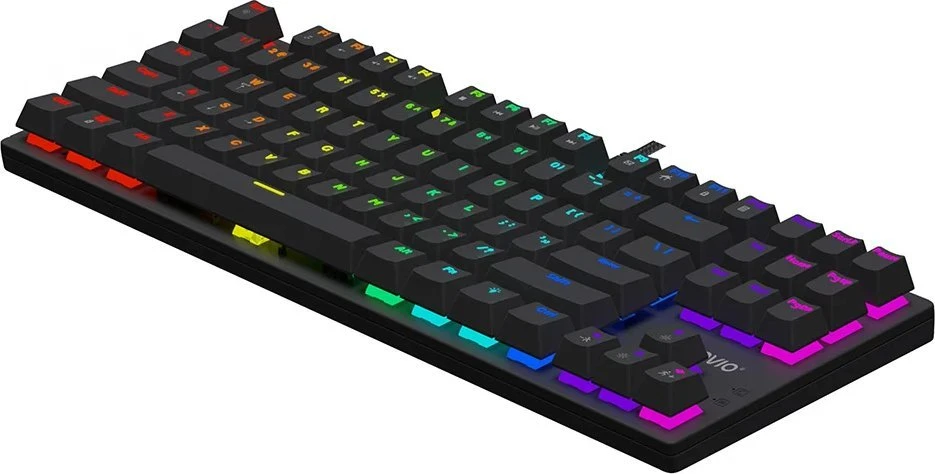 Klaviatūra žaidimams Savio Tempest X2 Outemu Brown su laidu mechaninė su pašvietimu juoda