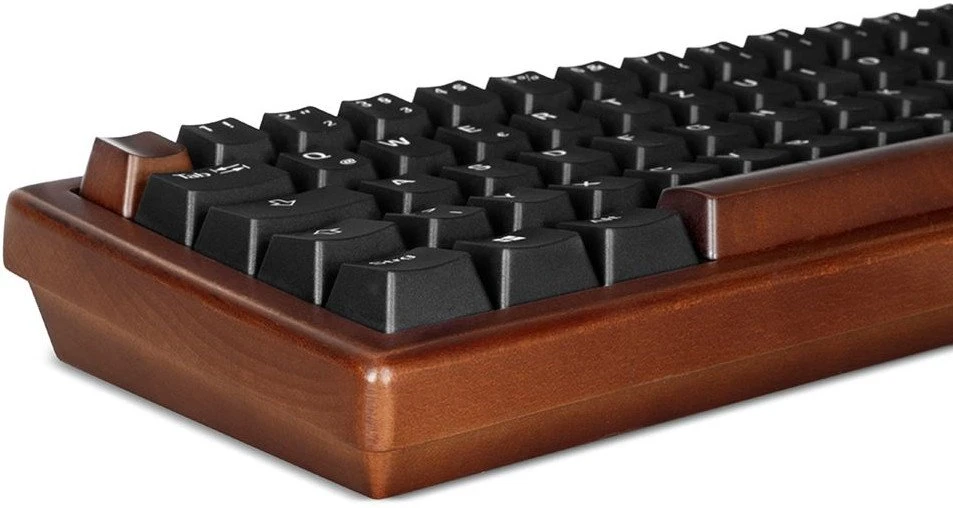 Sharkoon SKILLER SGK50 S4 Gen2 Wood PBT, Gaming-klaviatūra - holz/juodas, DE-išdėstymas, Gateron G Pro 3.0 Geltona