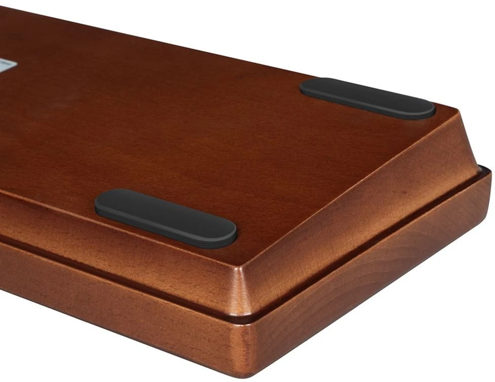 Sharkoon SKILLER SGK50 S4 Gen2 Wood PBT, Gaming-klaviatūra - holz/juodas, DE-išdėstymas, Gateron G Pro 3.0 Geltona