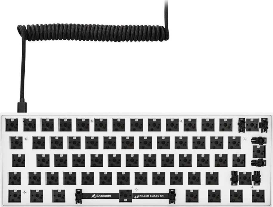 Sharkoon SKILLER SGK50 S4 Barebone, Gaming-klaviatūra - baltas, ISO-išdėstymas