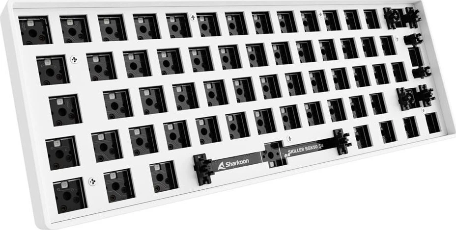 Sharkoon SKILLER SGK50 S4 Barebone, Gaming-klaviatūra - baltas, ISO-išdėstymas
