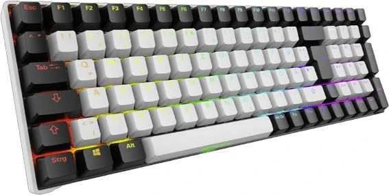 Sharkoon SKILLER SGK50 S2 PBT, Gaming-klaviatūra - juodas, DE-išdėstymas, Gateron G Pro 3.0 Geltona