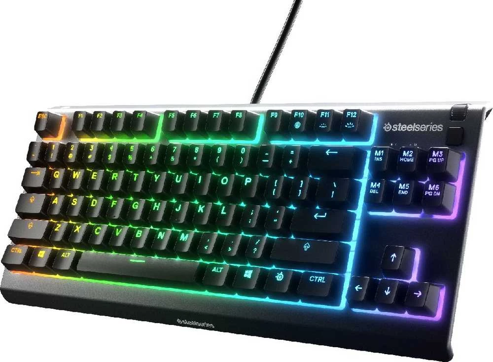 Žaidimų klaviatūra SteelSeries Apex 3 TKL, US kalba, Juodos spalvos