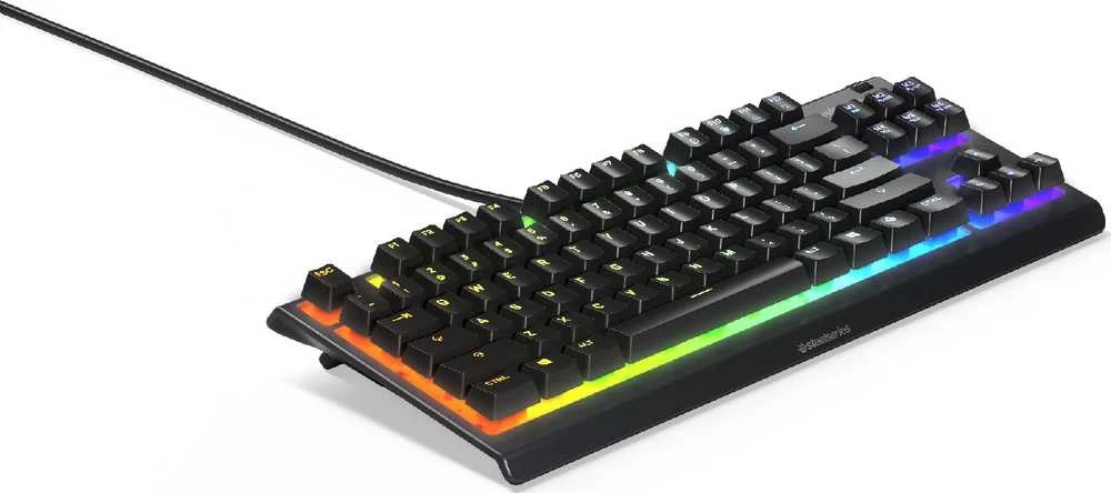 Žaidimų klaviatūra SteelSeries Apex 3 TKL, US kalba, Juodos spalvos