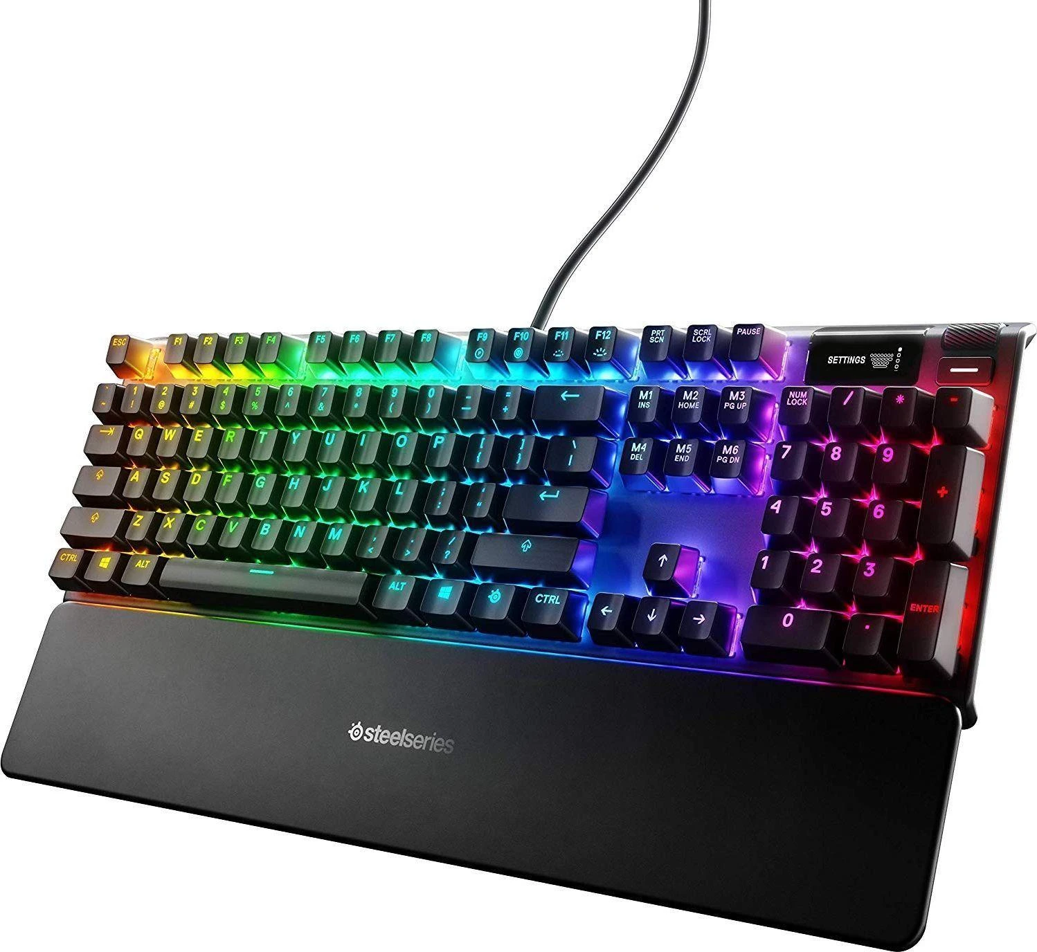 Žaidimų klaviatūra SteelSeries Apex 7, US kalba, Red apšvietimas, Juodos spalvos aprašymas - Prekės nuotrauka