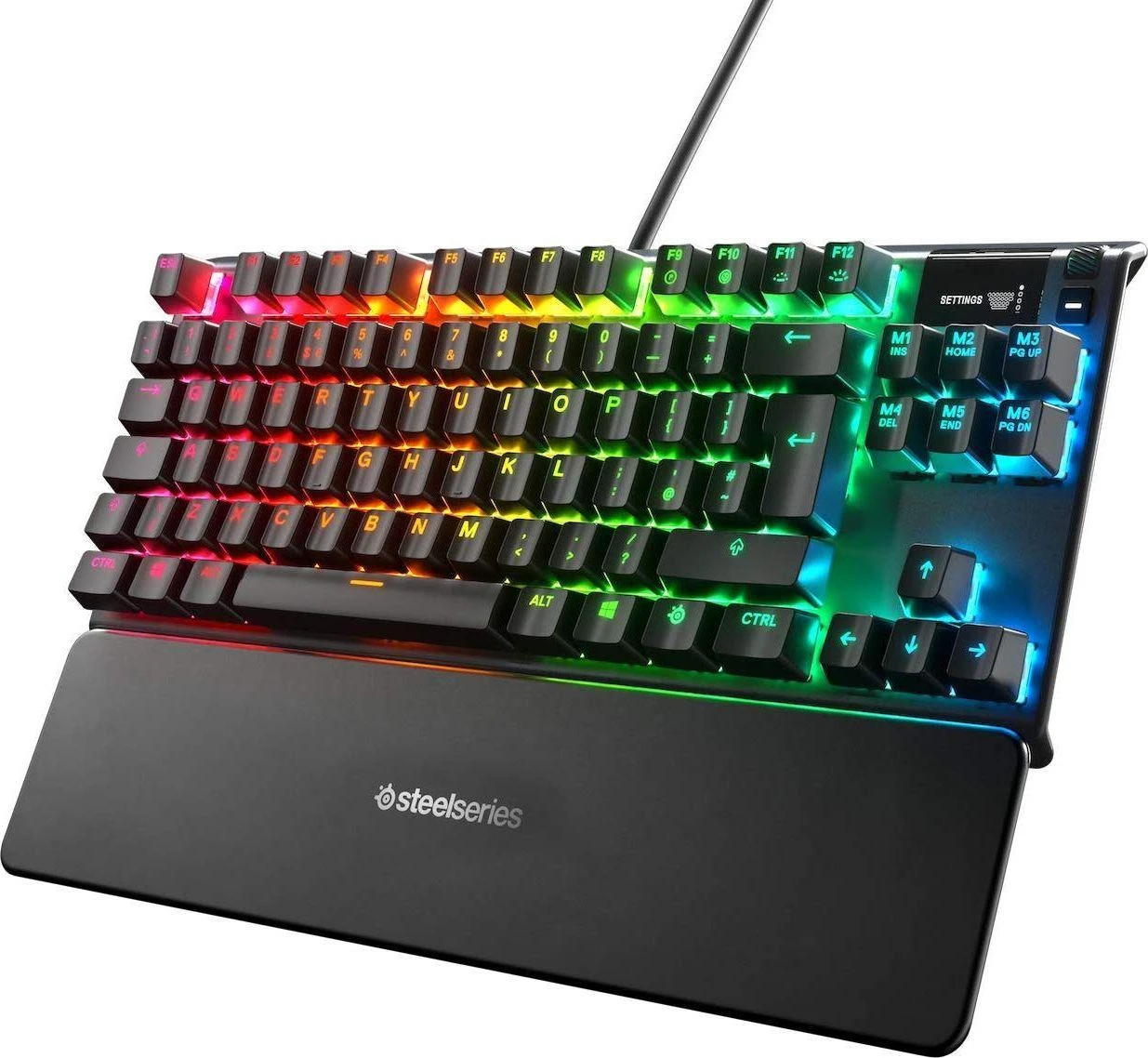 Žaidimų klaviatūra SteelSeries Apex Pro TKL, DE kalba, Juodos spalvos aprašymas - Prekės nuotrauka
