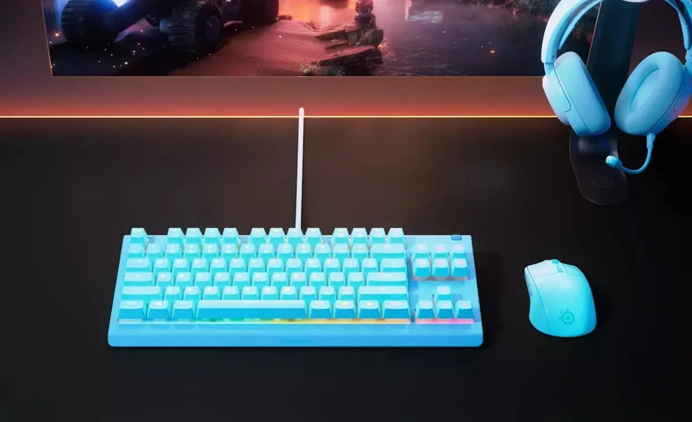 SteelSeries Apex 3 TKL | Klaviatūra žaidimams | su laidu | US | Aqua
