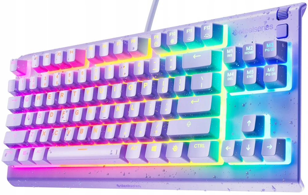 Steelseries Apex 3 TKL membraninė RGB klaviatūra (US) | Levandų