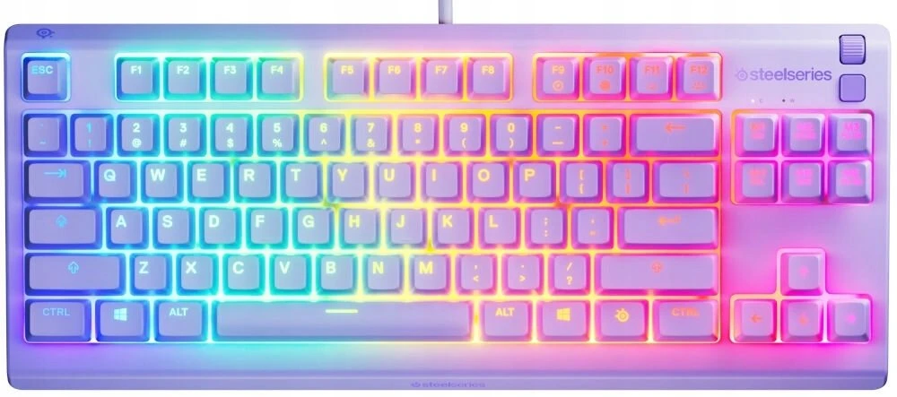 Steelseries Apex 3 TKL membraninė RGB klaviatūra (US) | Levandų