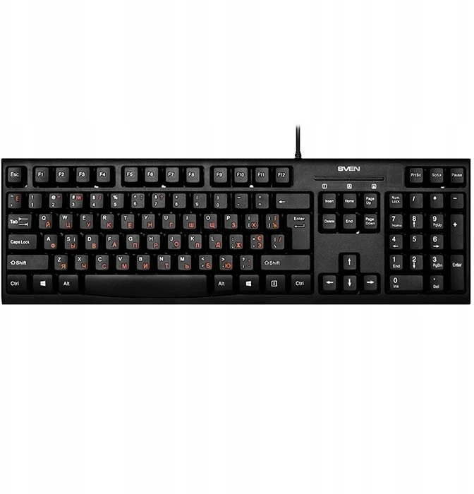 Sven Klaviatūra KB-S300 juodas (104 keys)