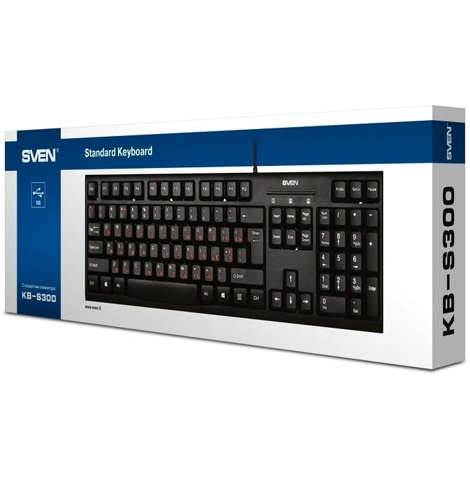 Sven Klaviatūra KB-S300 juodas (104 keys)