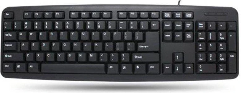 Techly IDATA 955-UBK-AM klaviatūra USB Anglų Juoda