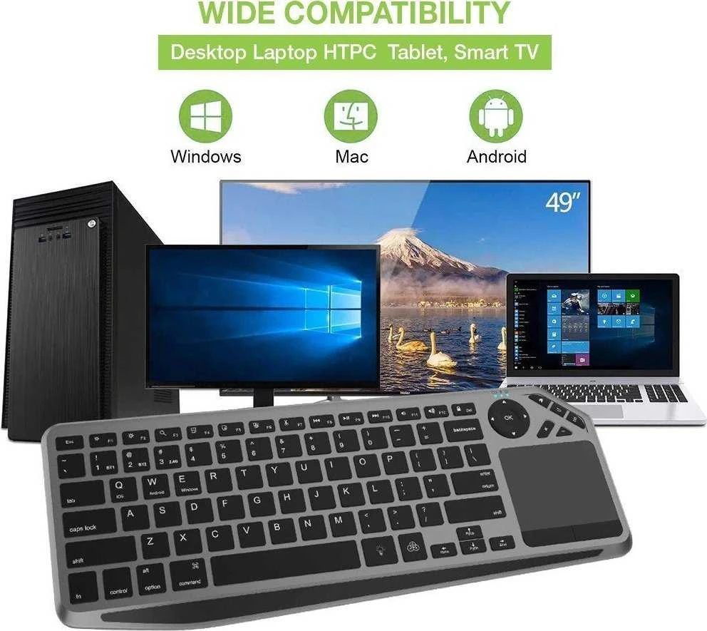 Belaidė Klaviatūra - Techly ICTB9801TB QWERTY Juoda