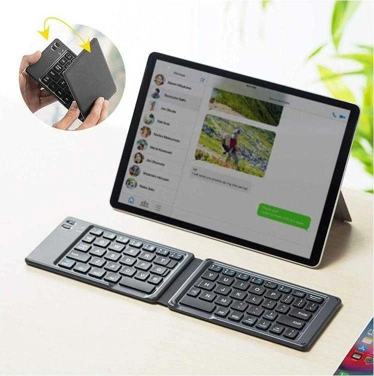 TECHLY USB Bluetooth Foldable Klaviatūra for Planšetė and Išmanusis telefonas