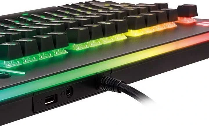 Klaviatūra Thermaltake Level 20 RGB Titanium Cherry MX Mėlyna