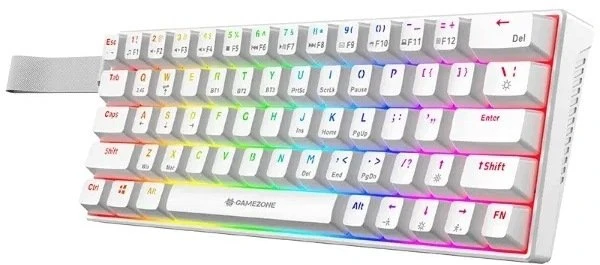 Klaviatūra mechaninė Tracer GAMEZONE SIGMA 63 RF (2.4+BT) Baltas