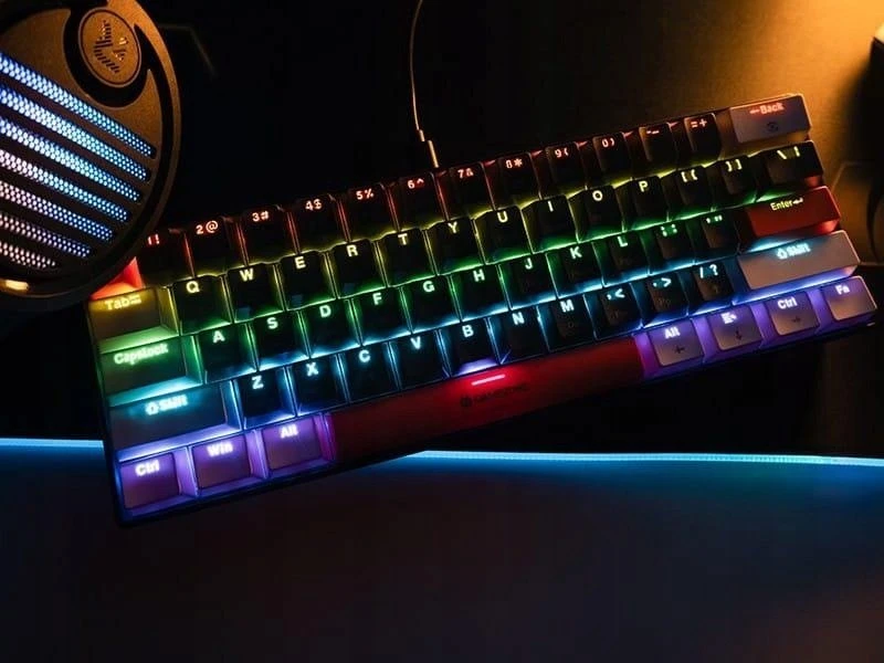 Klaviatūra žaidimams Tracer GameZone Claws 61 su laidu mechaninė su pašvietimu pilka
