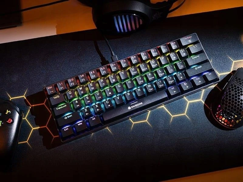 Klaviatūra žaidimams Tracer GameZone Claws 61 su laidu mechaninė su pašvietimu juoda