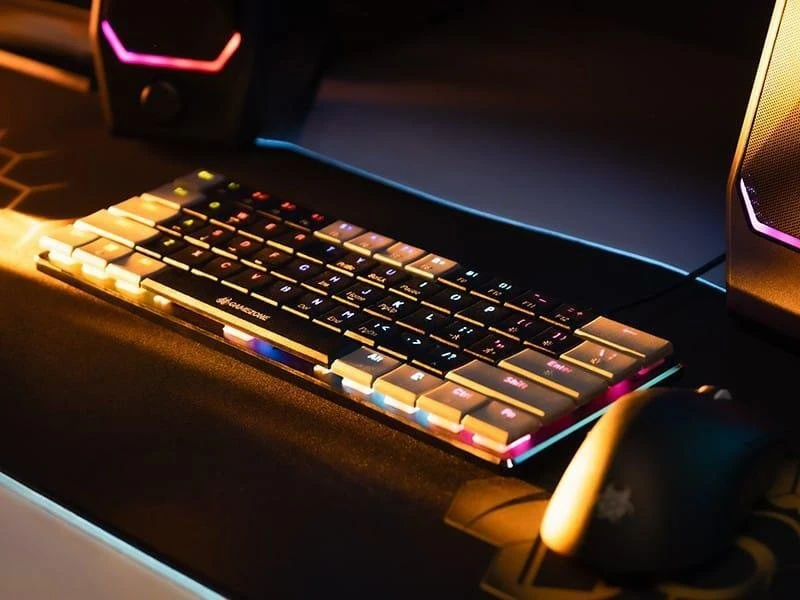 Klaviatūra žaidimams Tracer GameZone Keylo 61 su laidu mechaninė su pašvietimu grafito