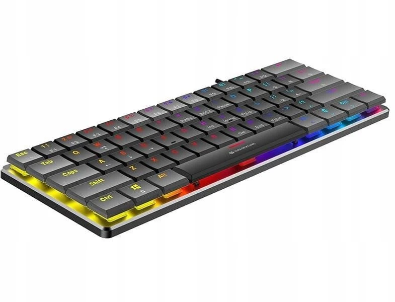 Klaviatūra žaidimams Tracer GameZone Keylo 61 su laidu mechaninė su pašvietimu grafito
