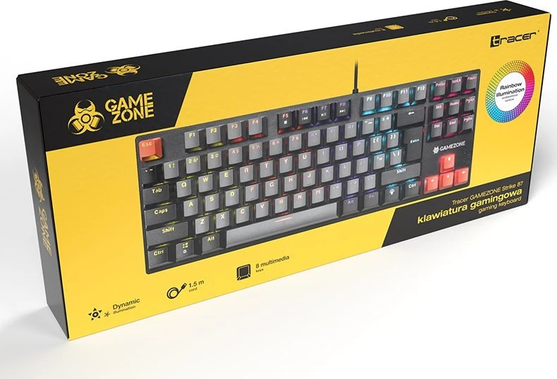 TRACER Mechaninė klaviatūra GAMEZONE Strike 87