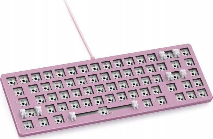 Glorious GMMK 2 Compact klaviatūra – Barebone, ANSI išdėstymas, rožinės spalvos