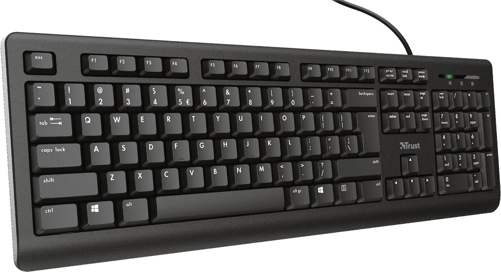 Trust TK-150 SILENT Klaviatūra su USB jungtimi - QWERTZ
