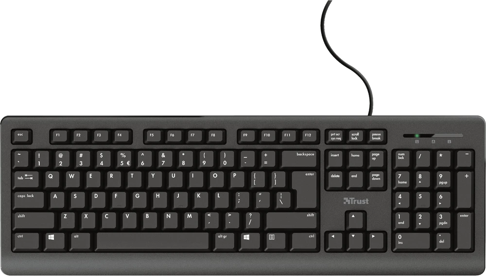 Trust TK-150 SILENT Klaviatūra su USB jungtimi - QWERTZ