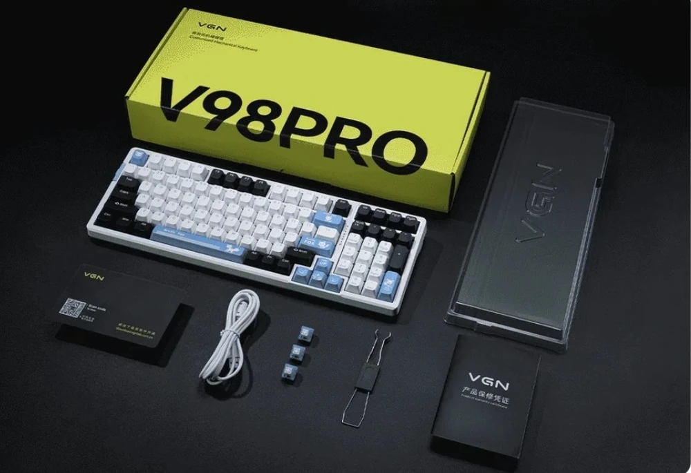Klaviatūra VGN V98 Pro V3 Arctic Fox Switch (84716040)