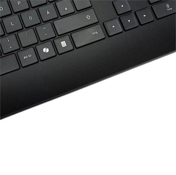 Wortmann Usorteret TERRA klaviatūra 4000, laidinė, [DE], USB, juoda, CopilotQWERTZ, 105 klavišai, laidinė, 1,80 m
