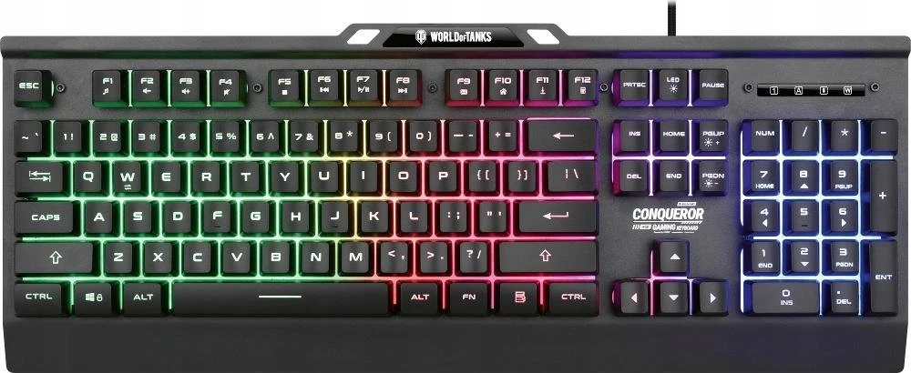 Yenkee Klaviatūra metalo sp. žaidimams comqueror dynamiczne pašvietimas - wersja limitowana world of tanks