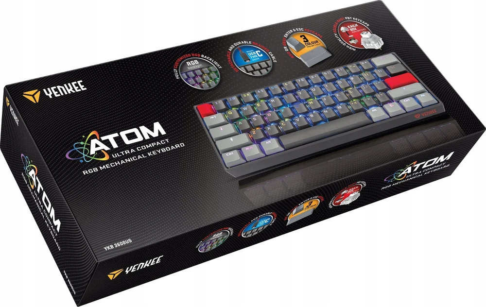 Klaviatūra Yenkee YKB 3600US ATOM (45016650)