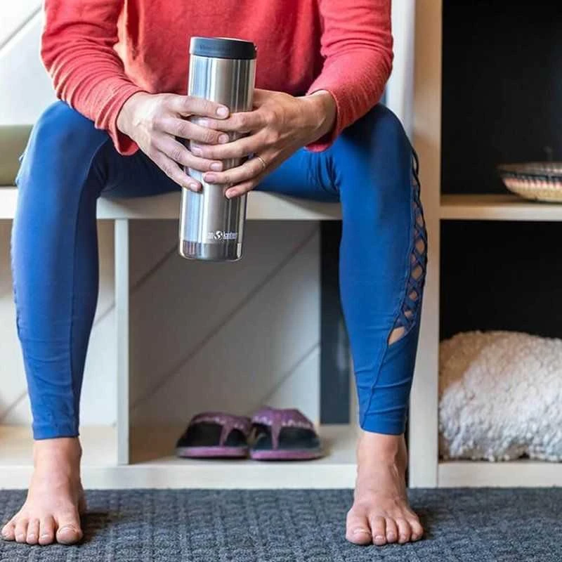 Klean Kanteen Kanteen TKWide VI (su kavinės dangteliu), 592 ml / 20 uncijų, šlifuotas nerūdijantis