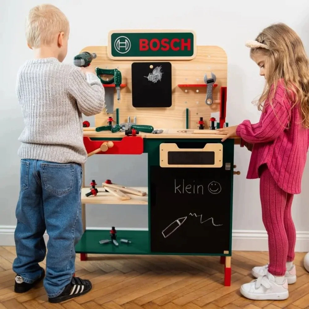 Klein Medinės dirbtuvės Bosch su įrankiais