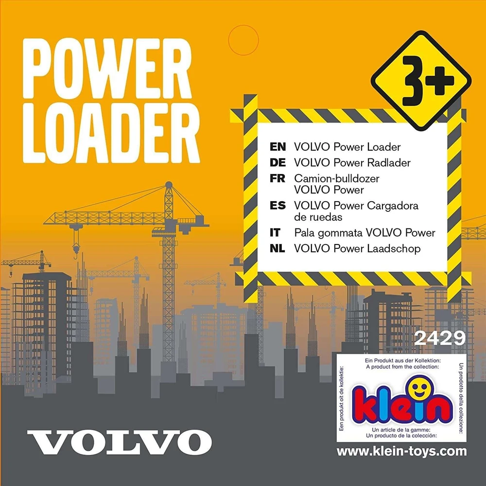 „Klein Theo Volvo Power“ frontalinis krautuvas, mastelis 1:24 - 2429