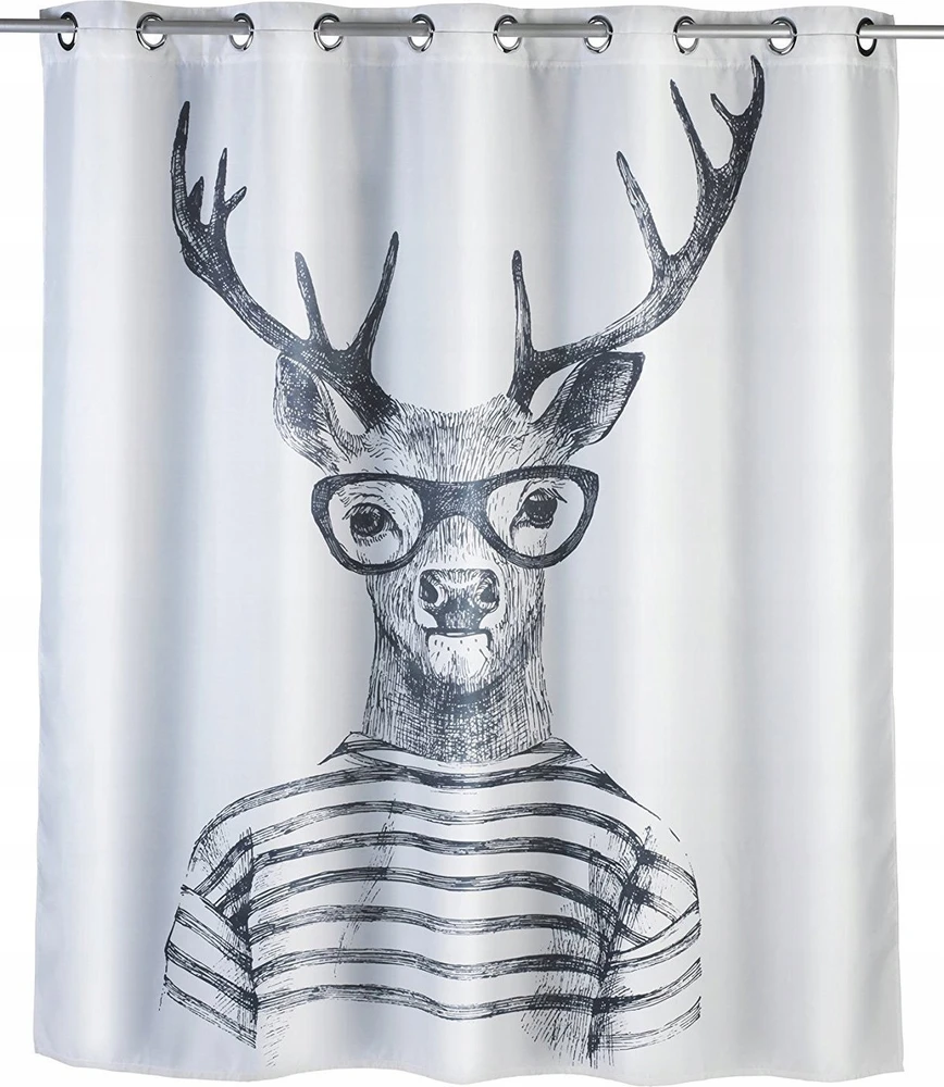 Mr Deer dušo užuolaida, tekstilė, 180x200 cm, WENKO