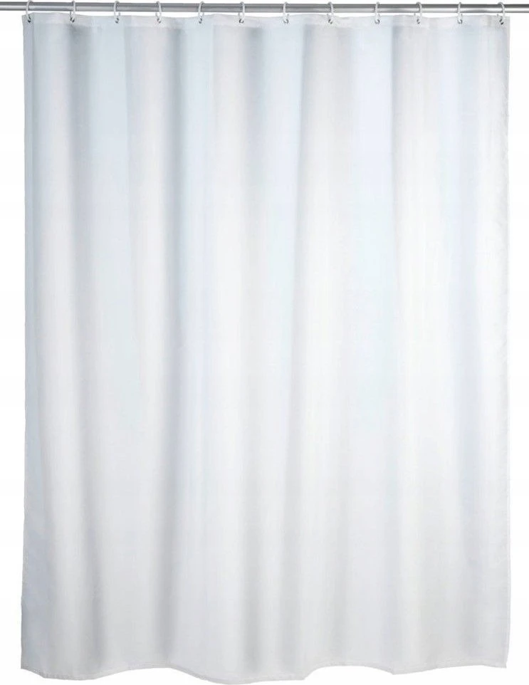 WENKO dušo užuolaida vienspalvė Baltas, 180 x 200 cm, skalbiama