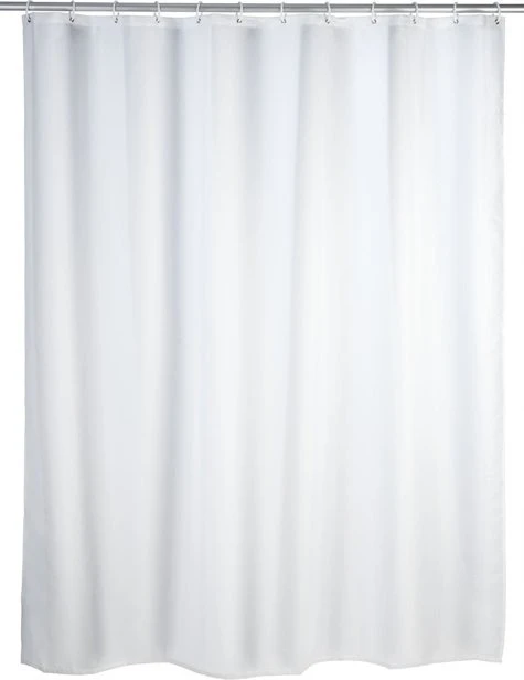 Wenko Weko Anti-pelėsinė dušo užuolaida vienspalvė Juodas, skalbiama, 180 x 200 cm