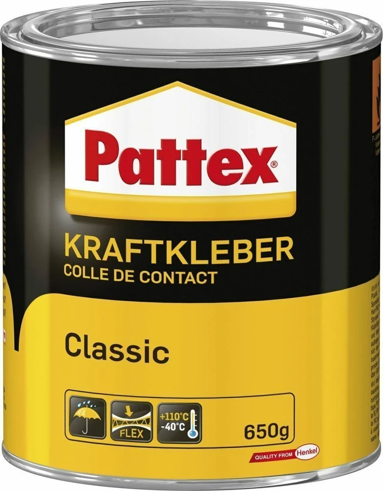 Dell Pattex Kraftkleber Classic, hochwärmefest, Dose mit 650g