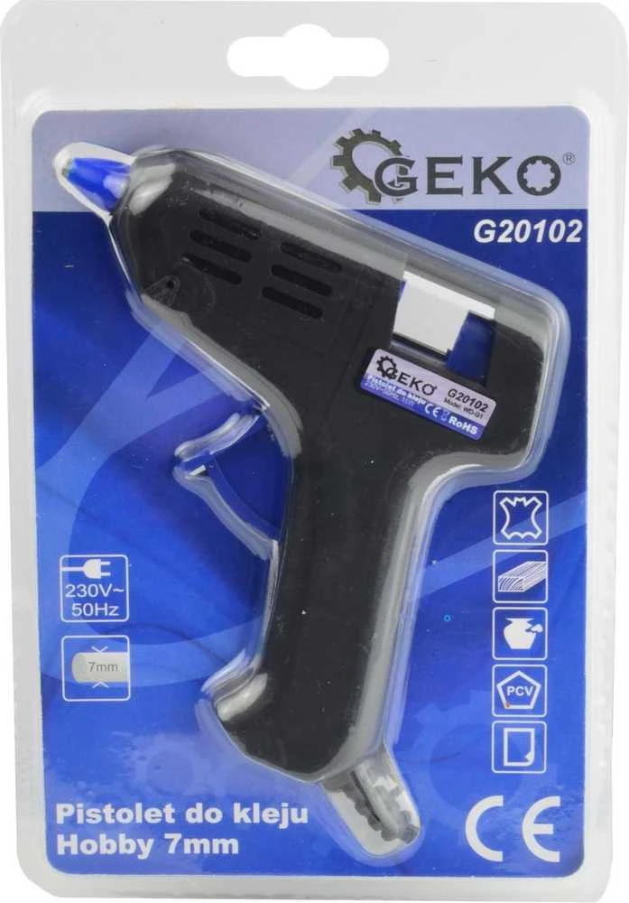 GEKO Pistoletas klijavimui karštu būdu HOBBY 7mm 15W