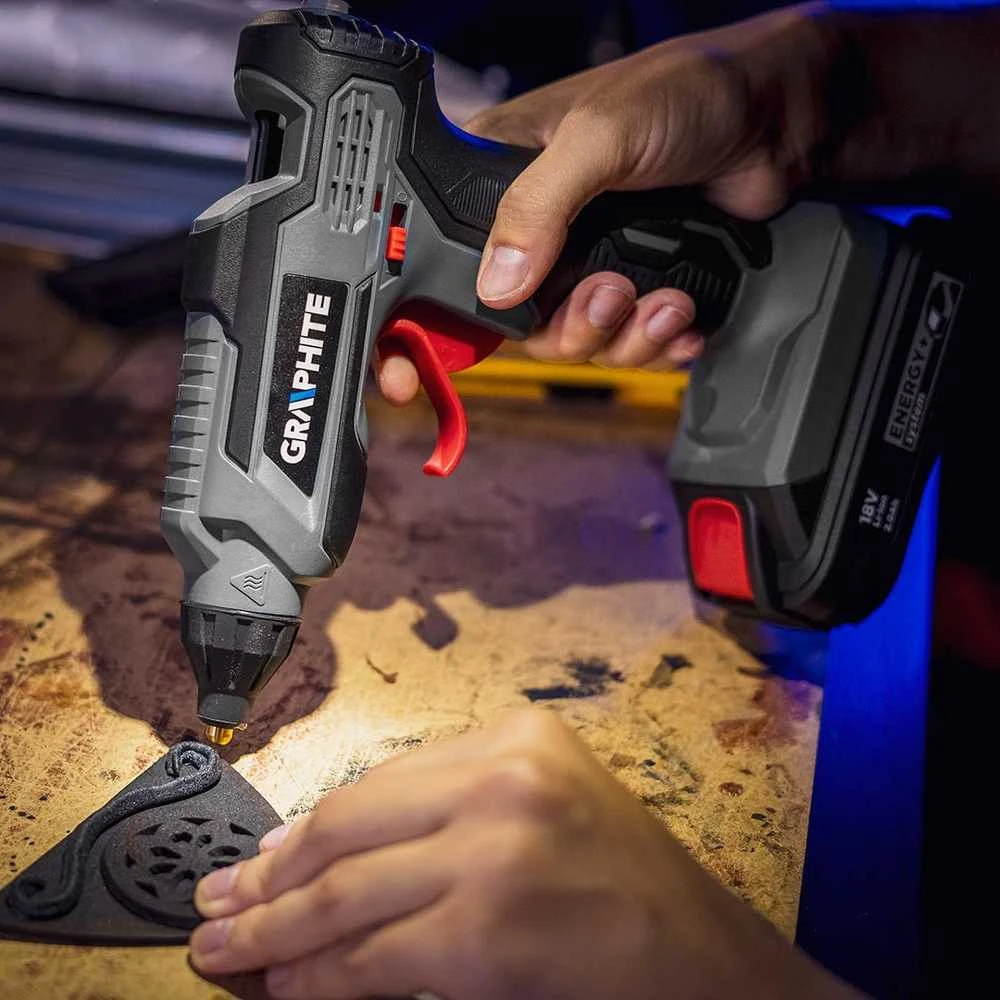 Akumuliatorinis klijų pistoletas Graphite 58G040; 18 V (be akumuliatoriaus ir pakrovėjo)