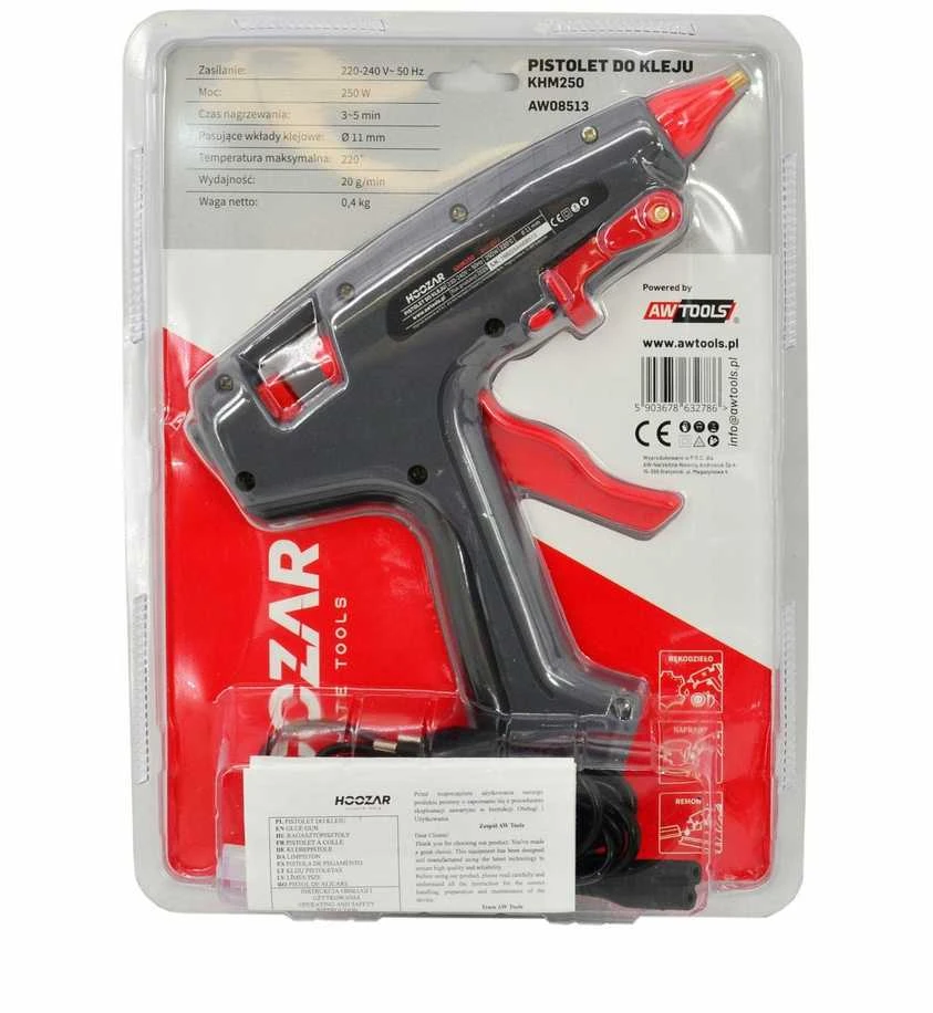HOOZAR KLIJŲ PISTOLETAS 11mm 250W