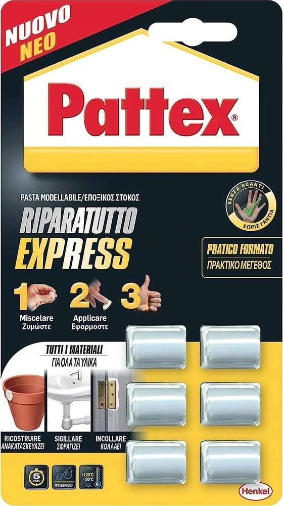 Pattex Repair Express Powerknete, Zweikomponenten, 6ST ß 5g