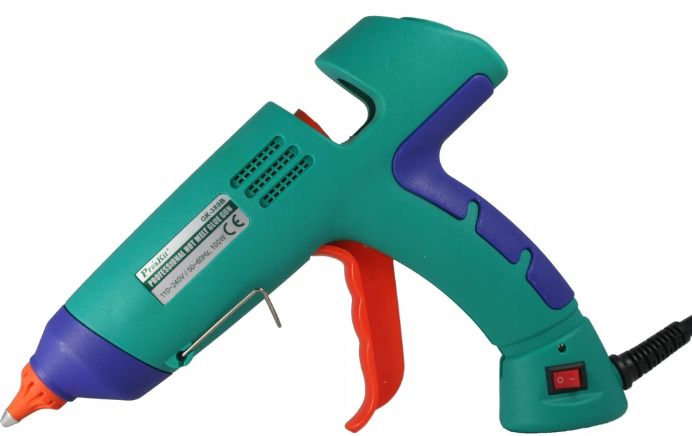 Karštų klijų pistoletas Ø11mm klijų lazdelėms 100W 170 (200)°C, GK-389B Pro'sKit
