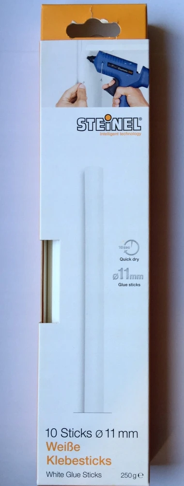 1x10 Steinel klijų lazdelės 11mm baltos 250G